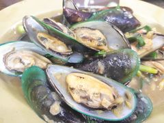 姜葱炒青口-贞姨美食·老字号海鲜大排档