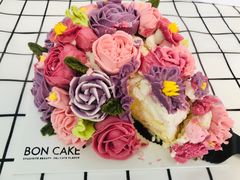 豆沙裱花蛋糕-BON CAKE(华贸购物中心店)