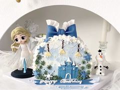 -咖咖熊蛋糕定制·英国蓝风车动物性淡奶油