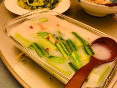 粥水丝瓜浸带子-沙龙酒家