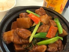 焖莲藕干煎土猪肉-广州酒家(昌岗地铁站店)