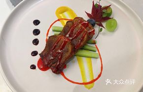 Pan-Seared Angus Beef Tongue with Roasted Asparagus
