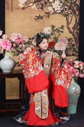 -后宫·古装汉服京剧儿童亲子全家福摄影