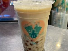 波霸奶绿-1点点(晒布店)