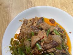 回锅肉-豆腐脑花
