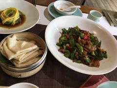 螺丝椒小炒肉配饼-荷风细雨·中国茶宴(碧云店)