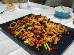 干煸鱿鱼须-大眼锅贴水饺(河东店)