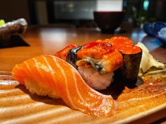 三文鱼三味寿司拼盘-千代武日本料理(哈西店)
