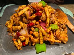 干锅鸡翅+牛蛙-炭舍干锅(华发商都店)