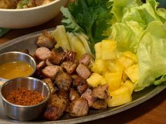 烤猪颈肉佐菠萝紫苏叶-Blac+Blac(中海环宇荟店)