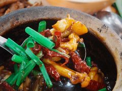 宫保田鸡-长城砂煲田鸡粥