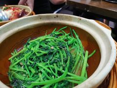 啫啫虾酱空心菜-熠盛粤味(永康路店)