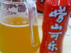 青岛生啤和崂山可乐-海岛渔村大酒店(云霄路店)
