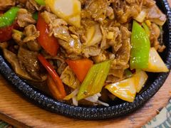 大葱炒羊肉-新疆红柳花餐厅(新洲店)