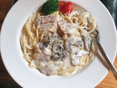 蘑菇培根白汁意粉-西关84·History·Art·Cafe
