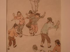 贺友直·漫画《孩时玩耍·跳绳》-徐汇艺术馆