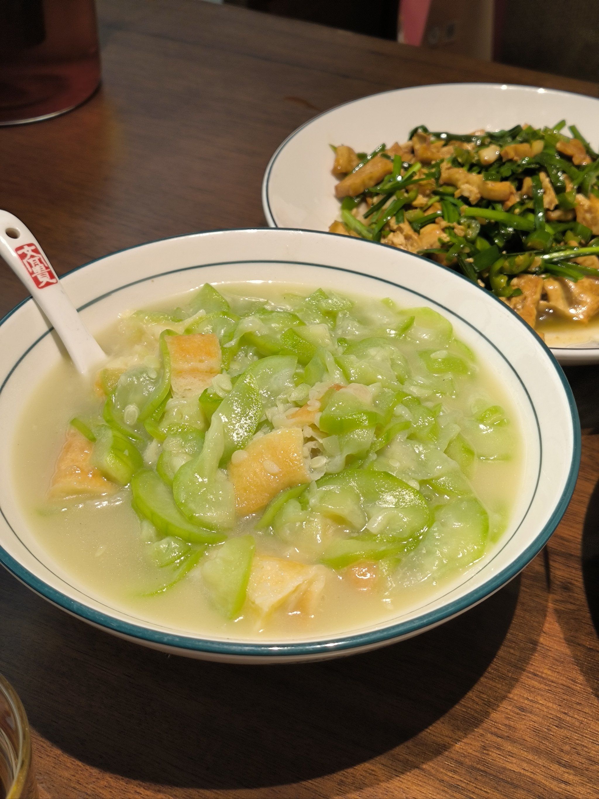 丝瓜配油条