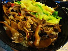米饭极硬，菌菇不错-永和大王(朝晖店)