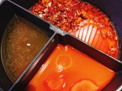 小嫩牛专利T型锅（一锅三吃）-热火朝天鲜切牛肉火锅(南强街巷店)