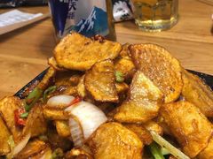 铁板土豆片-老胖串店(山大路店)