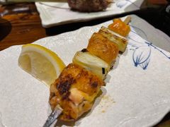 鸟鹏家鸡腿肉加葱-鸟鹏烧鸟居酒屋(熙龙湾店)