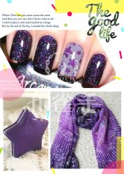 76-孔雀手美甲美睫护理