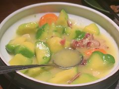 云腿生焖姜柄瓜-花菇朵·云山雀 ll 野生菌火锅·精品云南菜(万柳店)