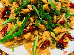 香辣河虾-华盛园卷子王农家菜水库鱼