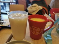 现磨豆浆-永和大王(蛙嫩紫苏香·军博店)