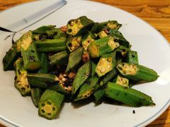 干菜肉沫炒秋葵-新白鹿餐厅(银泰西湖文化广场店)