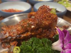 -明洞阿姨·韩式酱蟹烤肉·创意料理(三元桥店)