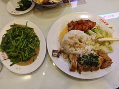 双拼饭(肥叉拼葱油鸡)-澳门陈光记烧味饭店(郎家园店)