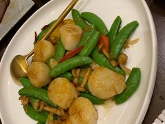 碧绿菌皇炒带子-喜粤8号(四海唐人街店)