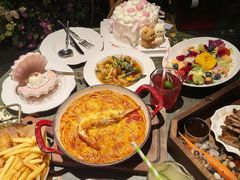 芝士焗小青龙配海鲜意面-第101座花园餐厅(湖滨88店)