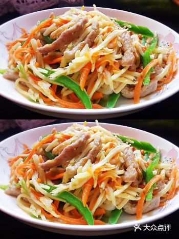 茭白炒三丝，超级简单下饭菜！