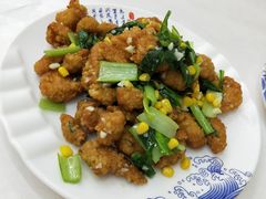 时蔬盐酥鸡-北戴河庆山饭店·海鲜砂锅粥(北戴河黑石路店)