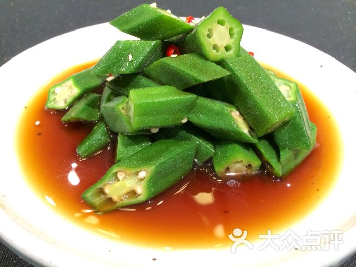 朝馆· 烤鸭创意北京菜捞汁秋葵图片 - 第2张
