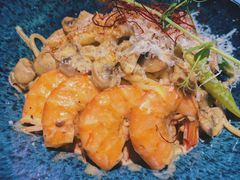 芝士蘑菇鲜虾意大利面-BE BRIGHT KITCHEN(正佳广场店)