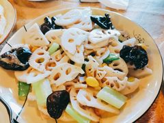 辣椒炒藕片-崖口红树林海鲜餐厅