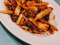 虾子春笋烧香菇-万荣烤鸭店·北京菜(天坛店)
