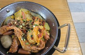 Duck Wing and Shrimp for One