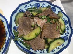 黄瓜拌牛肉-心怡东北烤冷面(赤峰路店)
