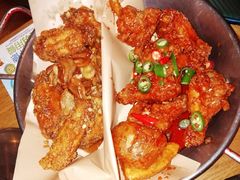 炸鸡翅一半一半-富乐满韩国正宗炸鸡韩国料理(虹泉路店)