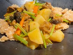 一个锅巴和时蔬-薇酌饮·陕西菜(南门外店)