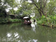 -摇橹船上船码头