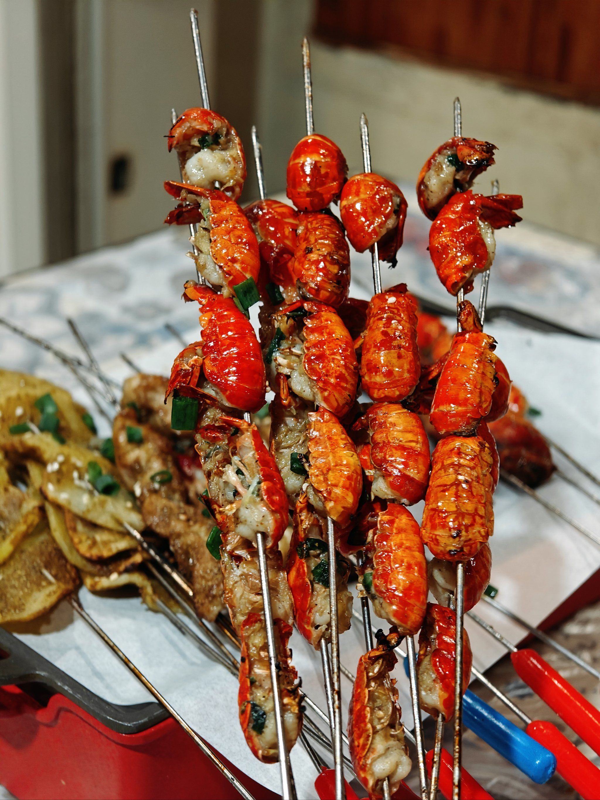 一年四季可以吃到烤虾球!