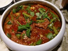 水煮牛肉-绿茶餐厅(乐峰广场店)