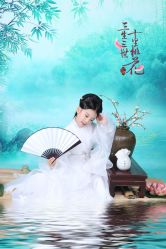 -后宫·古装汉服京剧儿童亲子全家福摄影