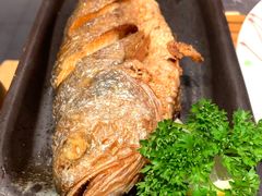 烤大黄花鱼-黑牛の店·和牛烧肉(大悦城店)