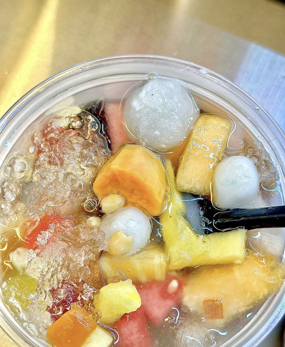 夏日必备清凉甜品,四果汤